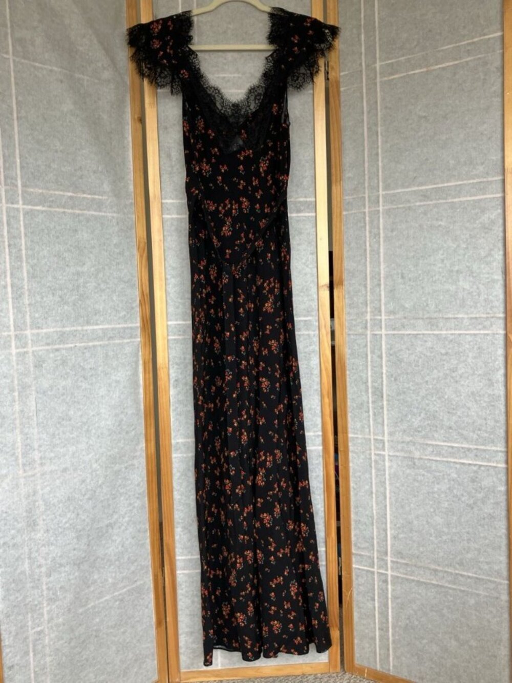 Rumored Lace Floral Maxi Dress Women's Small, Wedding Cocktail Party, Boho Goth - Picture 9 of 13